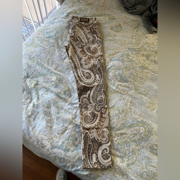 Etro Paisley Slim Fit Straight Leg Sz 29 - Picture 8 of 10